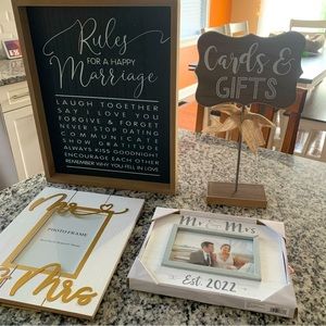 Frame wedding bundle | unused | smoke free home